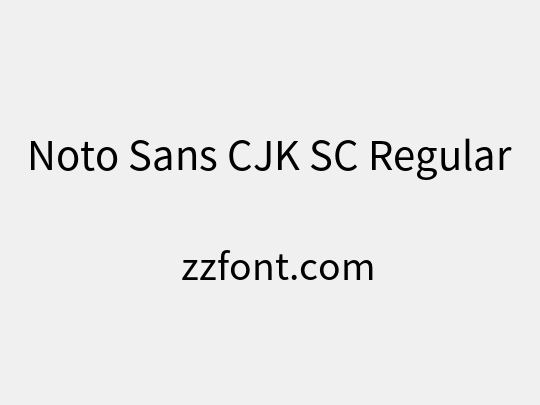 Noto Sans CJK SC Regular