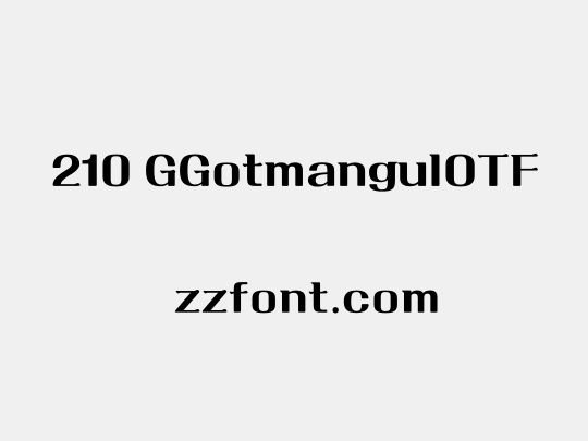 210 GGotmangulOTF