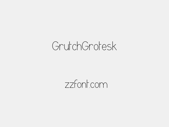 GrutchGrotesk