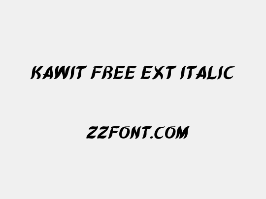 Kawit Free Ext Italic