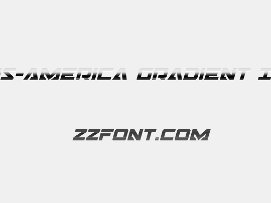 Trans-America Gradient Italic