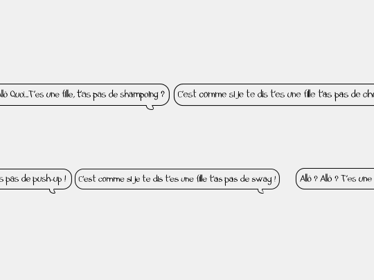 Allo t'as pas de shampoing