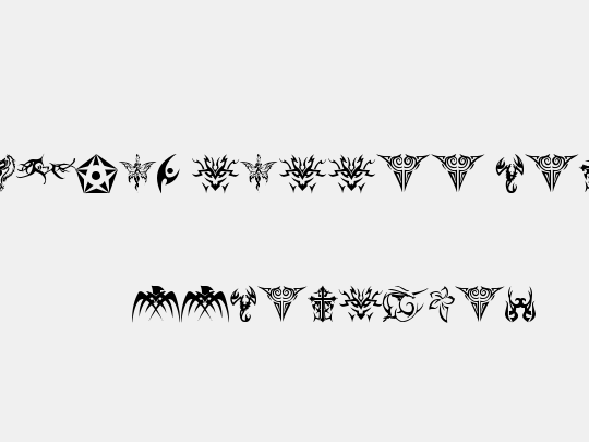 tribal tattoo font