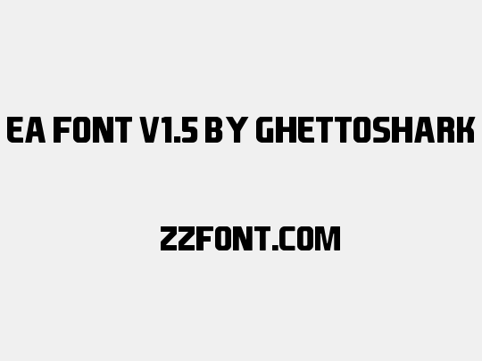 EA Font v1.5 by Ghettoshark