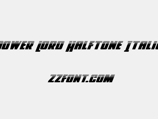 Power Lord Halftone Italic
