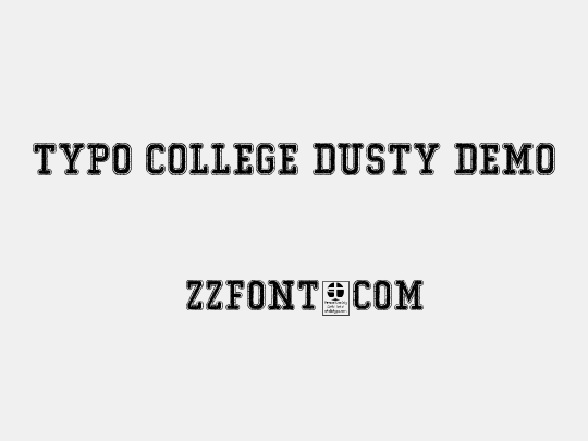 Typo College Dusty Demo