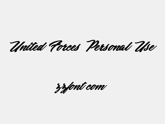 United Forces Personal Use
