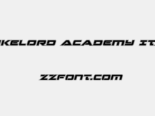 Strikelord Academy Italic