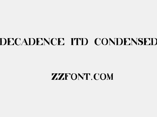 decadence itd condensed