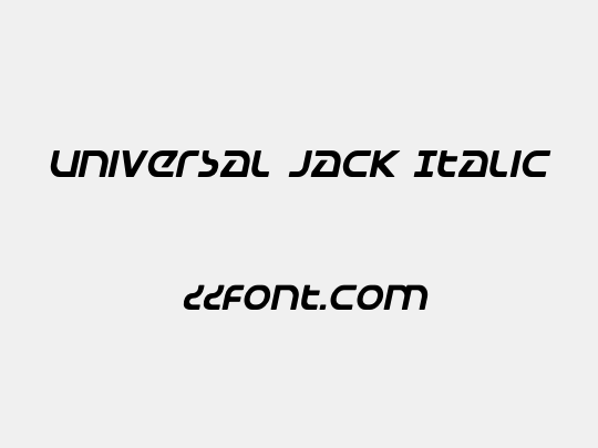 Universal Jack Italic