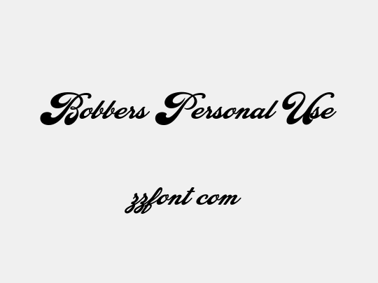 Bobbers Personal Use