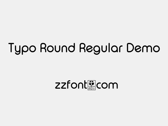 Typo Round Regular Demo