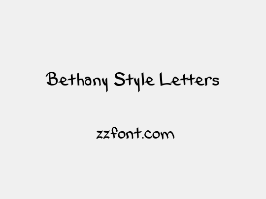 Bethany Style Letters