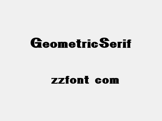 GeometricSerif