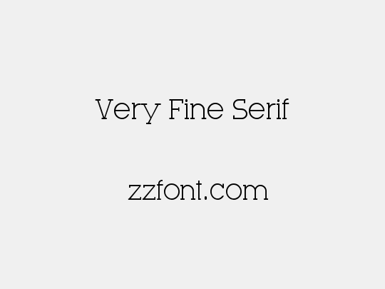 Very Fine Serif