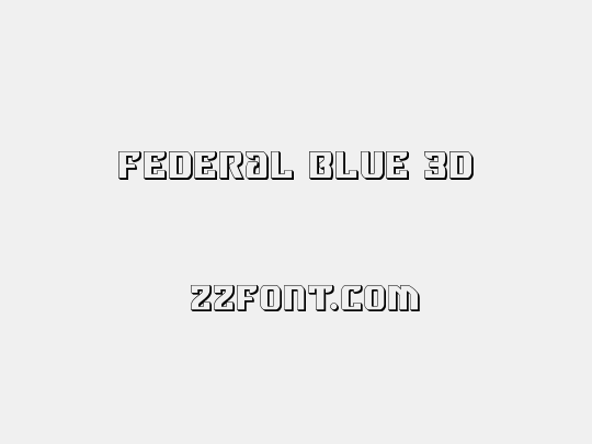 Federal Blue 3D