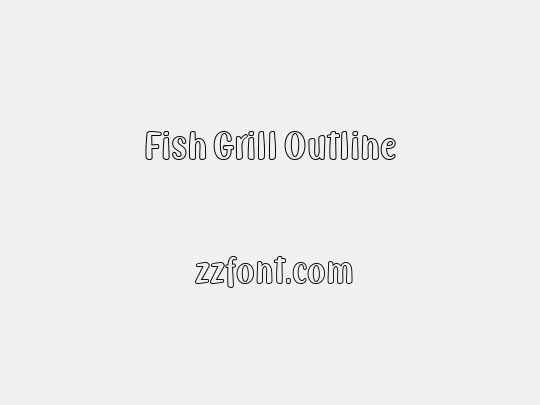 Fish Grill Outline