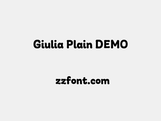 Giulia Plain DEMO