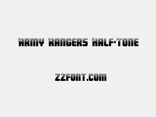 Army Rangers Half-Tone