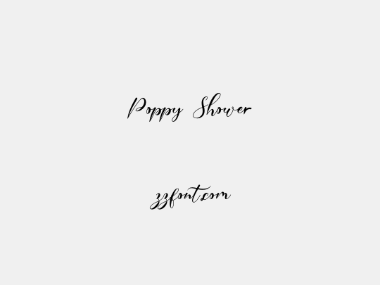 Poppy Shower