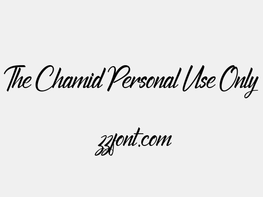 The Chamid Personal Use Only