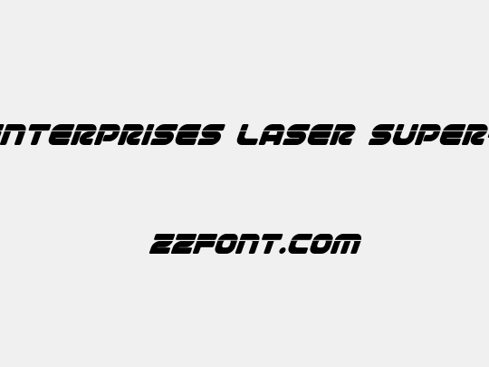 1st Enterprises Laser Super-Italic