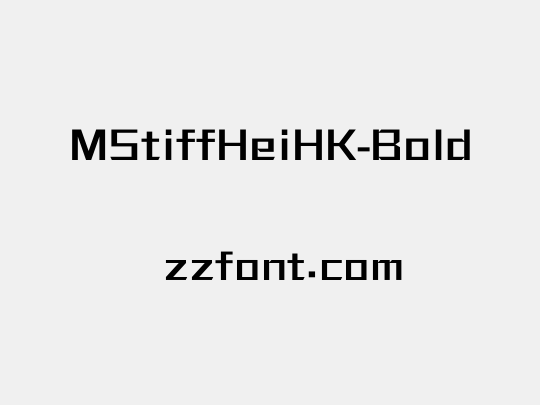 MStiffHeiHK-Bold