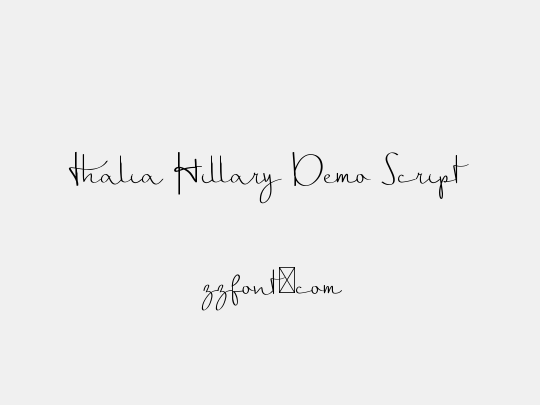 Thalia Hillary Demo Script