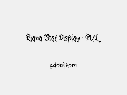 Riana Star Display - PUL