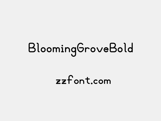 BloomingGroveBold