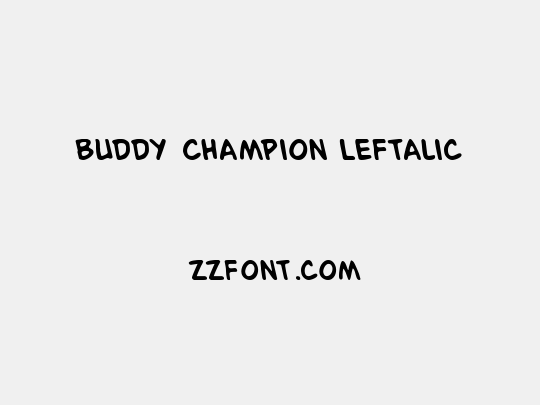 Buddy Champion Leftalic