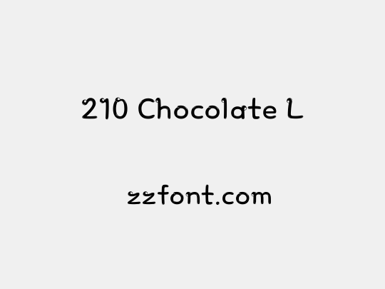 210 Chocolate L