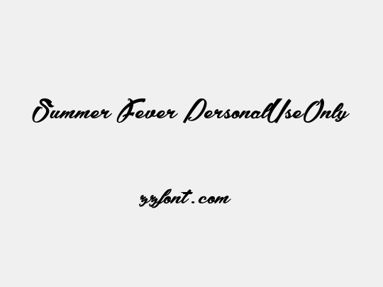 Summer Fever_PersonalUseOnly