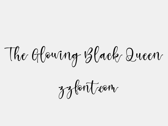 The Glowing Black Queen