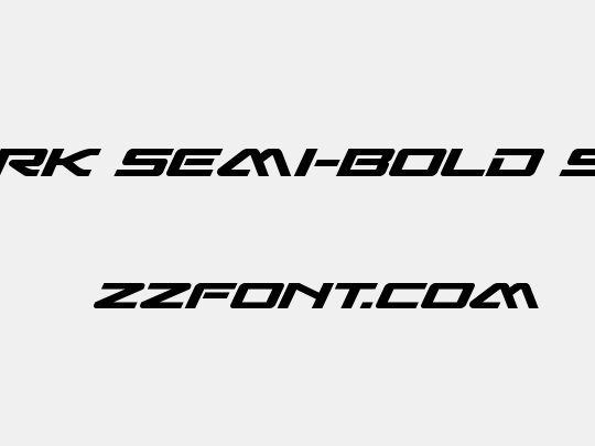 Sabre Shark Semi-Bold Semi-Expanded