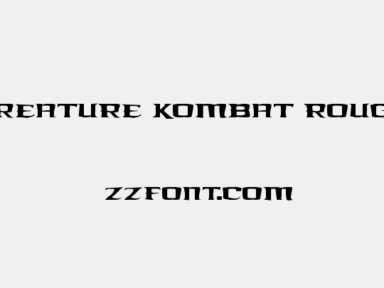 Kreature Kombat Rough
