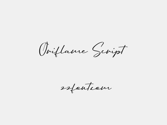 Oriflame Script