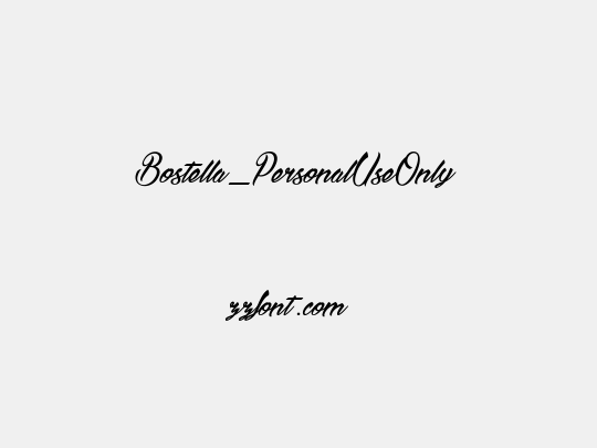 Bostella_PersonalUseOnly