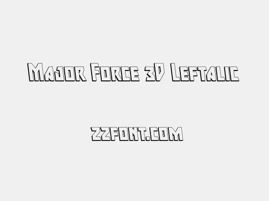 Major Force 3D Leftalic