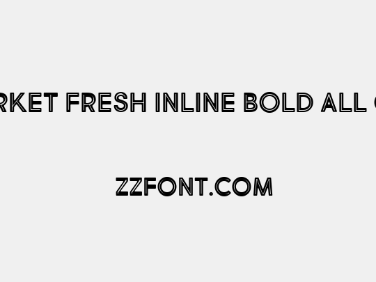 Market Fresh Inline Bold All Caps