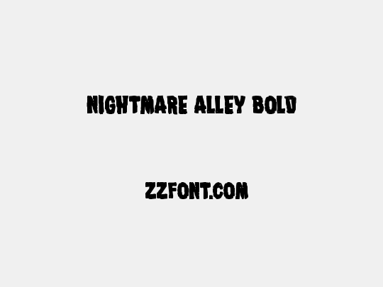 Nightmare Alley Bold