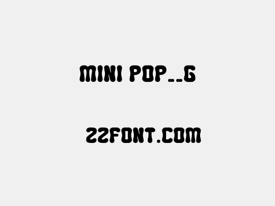 MINI POP__G
