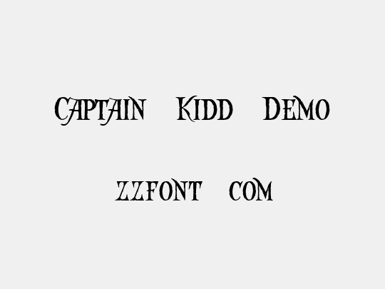 Captain Kidd Demo