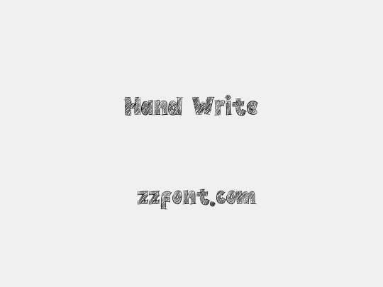 Hand Write