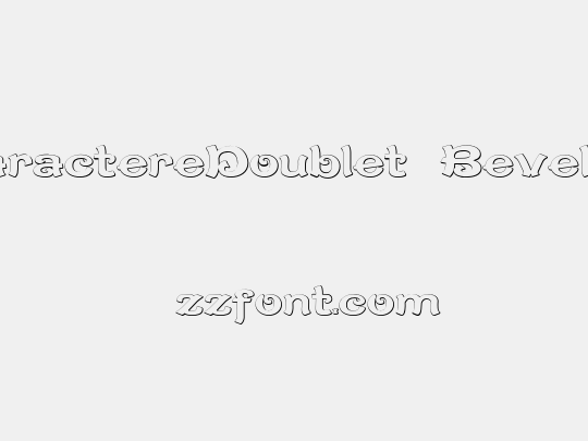 CaractereDoublet Beveled