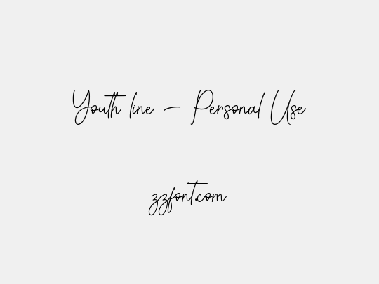 Youth line - Personal Use