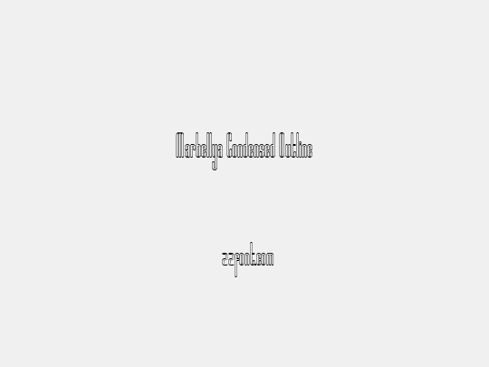 Marbellya Condensed Outline