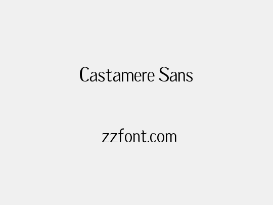 Castamere Sans