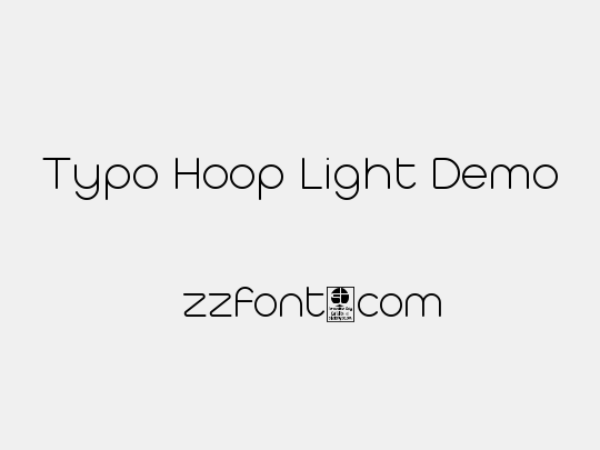 Typo Hoop Light Demo