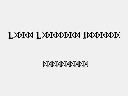 Linux Libertine Initials